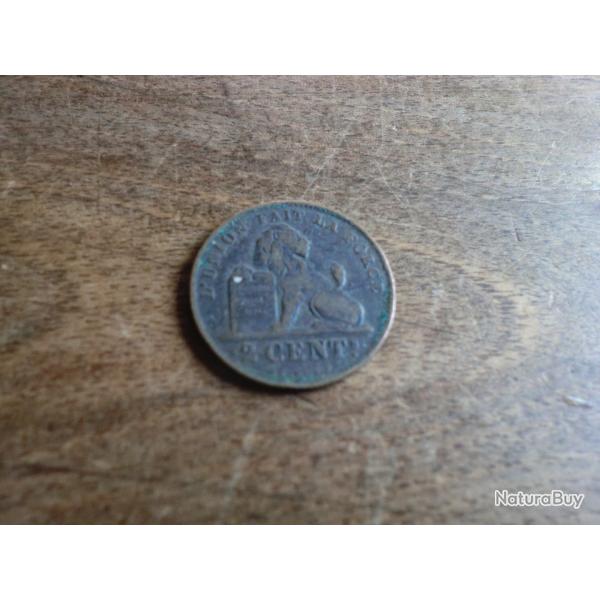 monnaie l�opold II 2 cents  1909