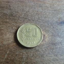 monnaie r&eacute;publique argentine 50 centavos   1972