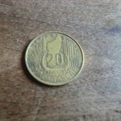monnaie 20 madagascar   1953