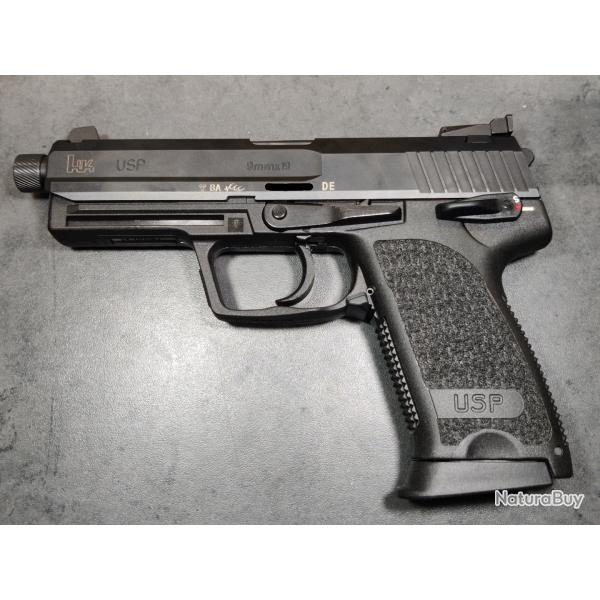 Pistolet HK USP SD, calibre 9x19 mm, canon filet�
