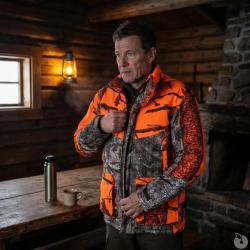 Veste de poste &agrave; capuche Warm Hunt 4 chaude camo orange M &agrave; 3XL M
