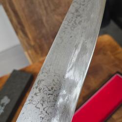 Couteau artisanal japonais Kiritsuke Gyuto 240mm - Yauji Yoshihiro - Damas