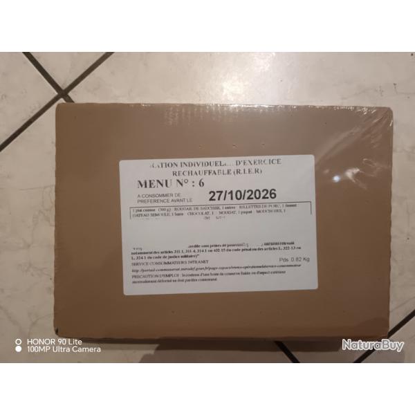 Ration de combat, un plat,Lot de 6