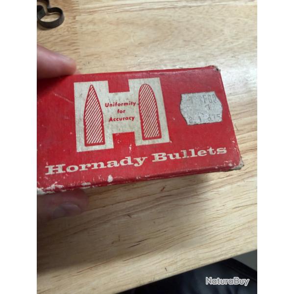1 BOITE DE 50 OGIVES HORNADY  CAL.375    300 grs round nose