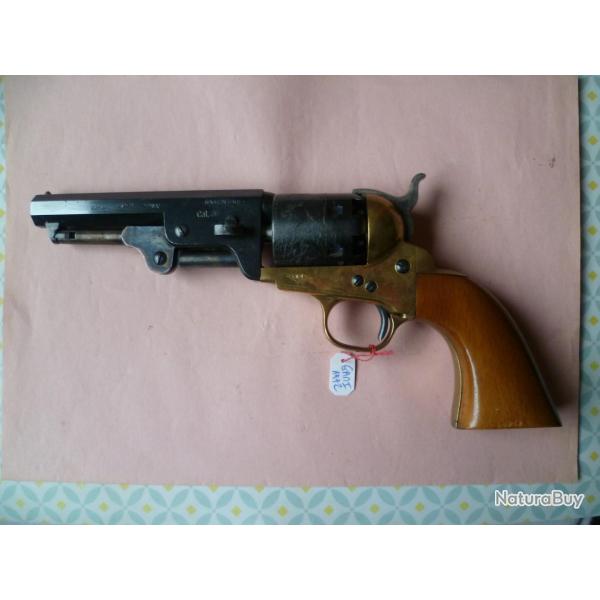 REVOLVER  R�PLIQUE COLT 1851 NAVY REBNORD SHERIFF, CALIBRE 36, DE MARQUE GAMI DE 1972, TBE