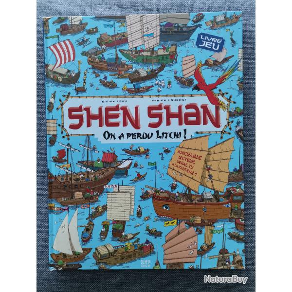 Grand livre jeu Shen Shan, On a perdu Litchi! L�vy et Laurent
