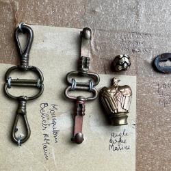 pommeau et pi&egrave;ces dague marine