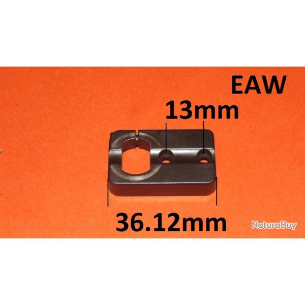embase acier EAW montage pivot entraxe 13mm - VENDU PAR JEPERCUTE (D23H56)