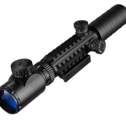 Lunette de Vis&eacute;e 3-9x32 R&eacute;ticule Lumineux Rouge/Vert - Rail 11 mm & 20 mm - &Eacute;tanche Anti-Bu&eacute;e