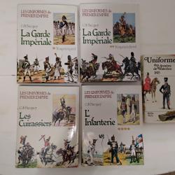 Lot de livres sur les uniformes du 1er empire par le Cdt Bucquoy