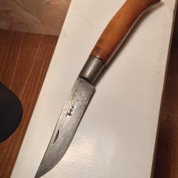 Couteau opinel ancien avec virole &agrave; chapeau style nontron