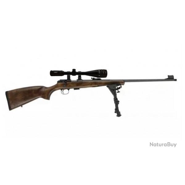 Pack Carabine 22lr CZ 457 Training - Lunette 6-24 x 50 + Bipied