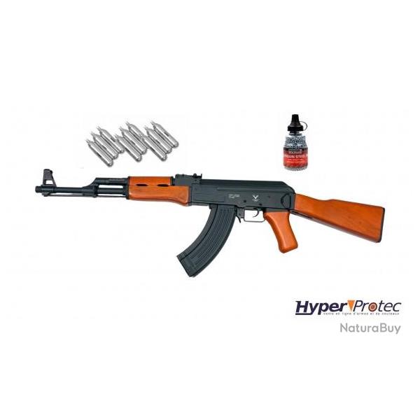 Pack Huntsman AK47 + Bille + Capsule Co2
