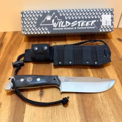 Wildsteer KODIAK - Couteau bushcraft fran&ccedil;ais - neuf -
