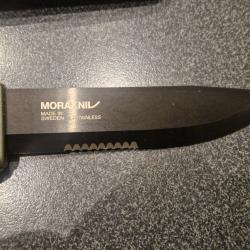 Couteau Bushcraft SRT Morakniv Noir (neuf)