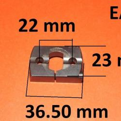 embase acier EAW montage pivot entraxe 22mm - VENDU PAR JEPERCUTE (D23H57)