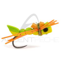 Mouche DK FLYSHOP TRS Hopper X Vert/Jaune H 14