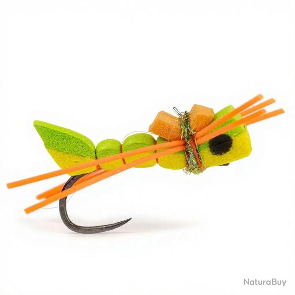 Mouche DK FLYSHOP TRS Hopper X Vert/Jaune H 14