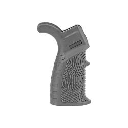 Poign&eacute;e caoutchout&eacute;e DLG Tactical AR-15 avec repose-main et empreinte digitale