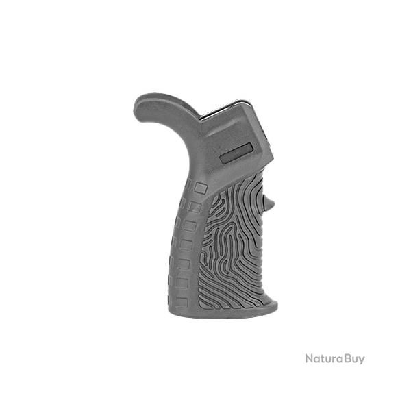 Poign�e caoutchout�e DLG Tactical AR-15 avec repose-main et empreinte digitale