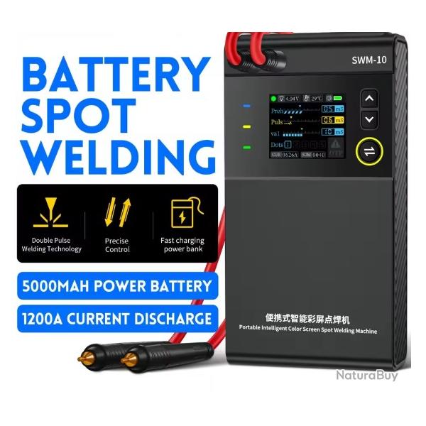 Portable batterie soudeuse par points TFT �cran bricolage Machine � souder 5000mAh 18650 batterie