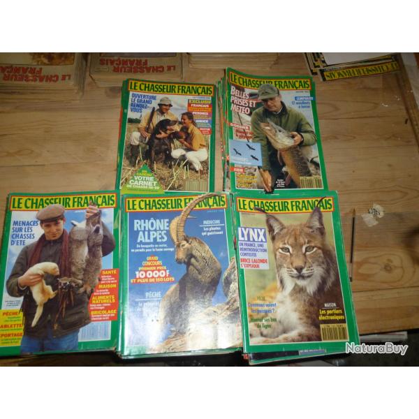 lot de 48 revues"le chasseur fran�ais" septembre 1988-� d�cembre 1992