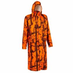 Manteau imperm&eacute;able long polyur&eacute;thane orange camo blaze M &agrave; 4XL 2XL