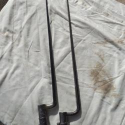 2  Baionnettes &agrave; douille