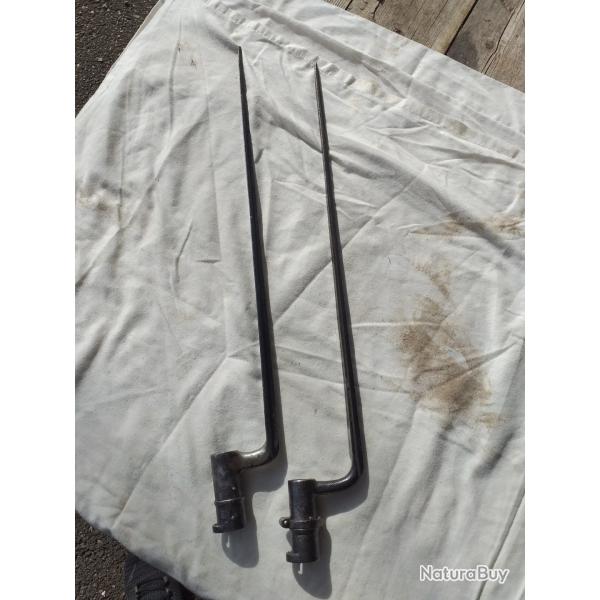 2  Baionnettes � douille