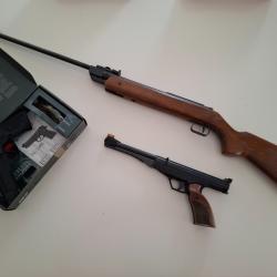 Lot de 3 armes de cat&eacute;gorie D &agrave; plombs