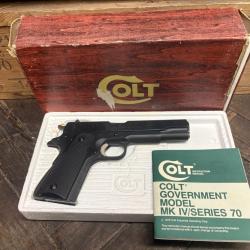 Enchere 1� sans prix de r&eacute;serve Fantastique colt 1911 MK IV s&eacute;rie 70 Neuf