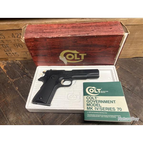 Enchere 1� sans prix de r�serve Fantastique colt 1911 MK IV s�rie 70 Neuf