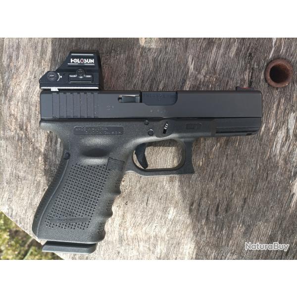 Glock 23 Gen4 + point rouge Holosun HS407