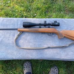 Carabine anschutz 22 magnum avec stetcher et lunette 6-24x50