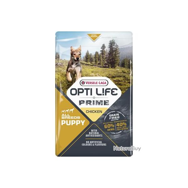 OPTILIFE PRIME PUPPY CHICKEN (sans cereales) 12.5KGS