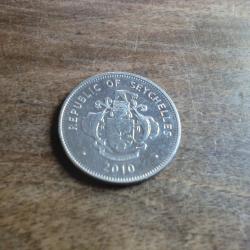 monnaie r&eacute;public of seychelles one ruppee 2010