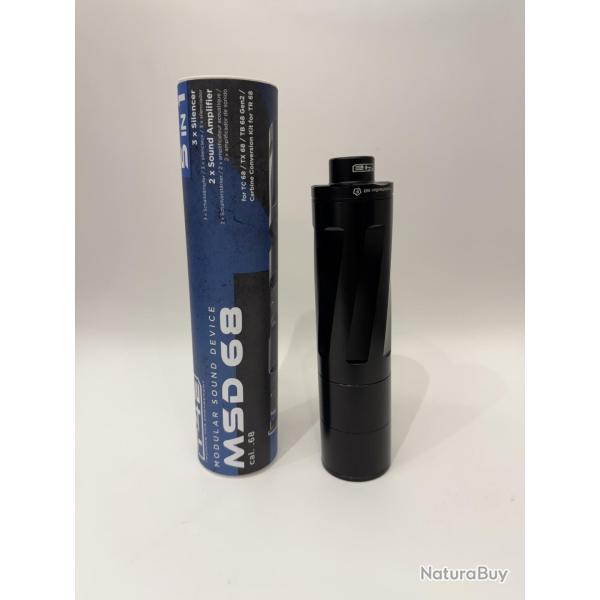 Pr�commande Nouveaut� 2026  SILENCIEUX/AMPLIFICATEUR MODULABLE T4E MSD68 CAL 68 UMAREX