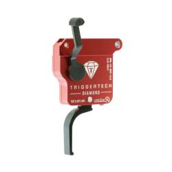 D&eacute;tente Bergara TRIGGERTECH Rem700 Diamond - Left - No bolt release - Straight Flat (PVD Black)
