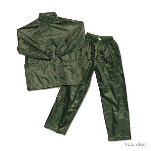 Ensemble pluie coupe vent imperm�able polyester kaki M � 3XL 2XL