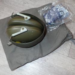 CASQUE ANTI-BRUIT SUISSE, avec sa pochette de protection + bouchons