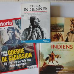 Lot coffret DVD livres documents indiens western guerre de s&eacute;cession ,