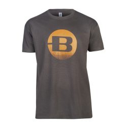 T shirt Bergara Circle Distress Charcoal