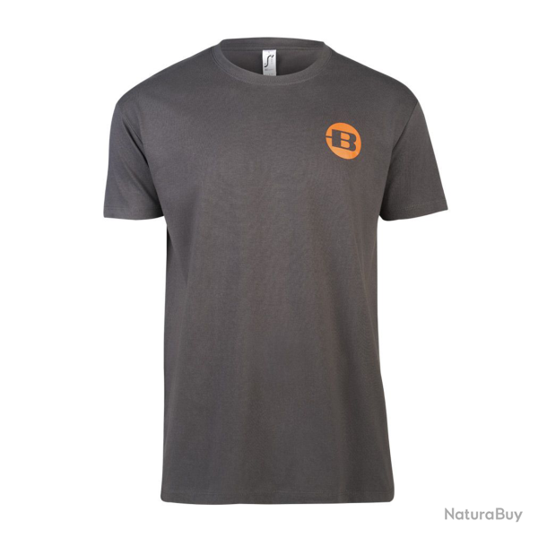 T shirt Bergara Wilderness Circle Charcoal