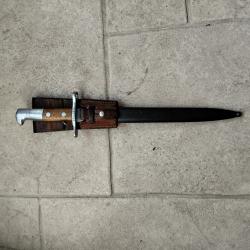 Ba&iuml;onnette Suisse Mod&egrave;le 1918 Elsener Schwyz pour fusil Schmidt-Rubin K31