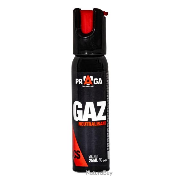 A�rosol de d�fense au Gaz CS 25 ml