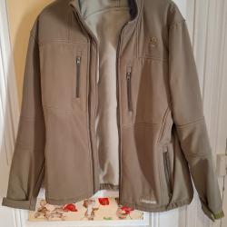VESTE BLOUSON KAKI SOFT SHELL SOFTSHELL TAILLE M / L &eacute;tat neuf port compris