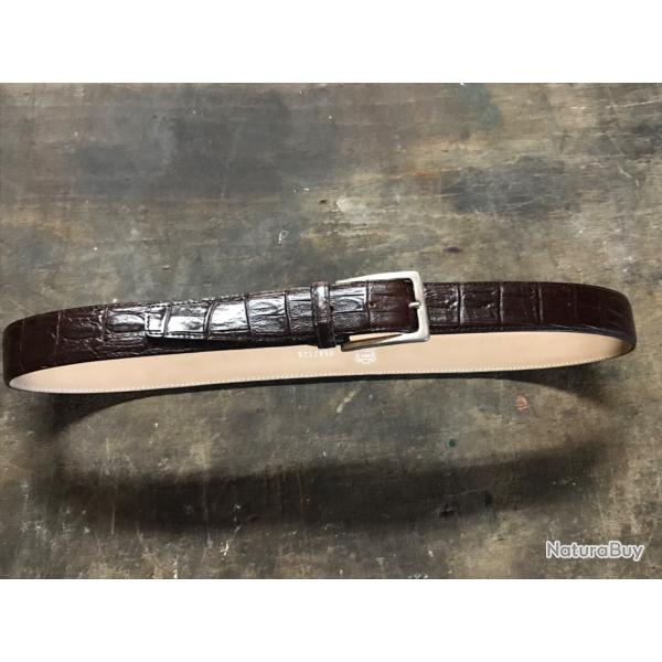 Ceinture cuir fa�on croco