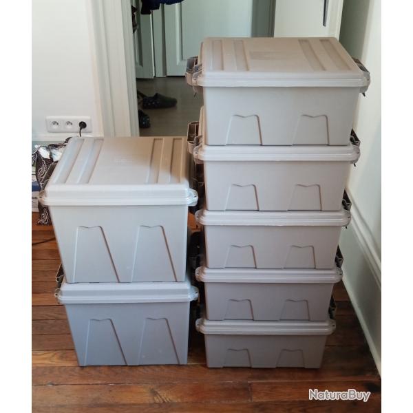 Lot de 7 caisses boites MTM Case Gard ACR8 et ACR12