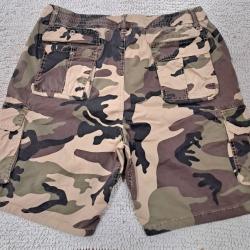 Lot de 2 Bermudas Neufs 2XL Camo Marron + Vert
