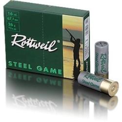 MUNITIONS ROTTWEIL STEEL GAME CALIBRE 16/67.5 BASSE PRESSION 26G x10 6.5